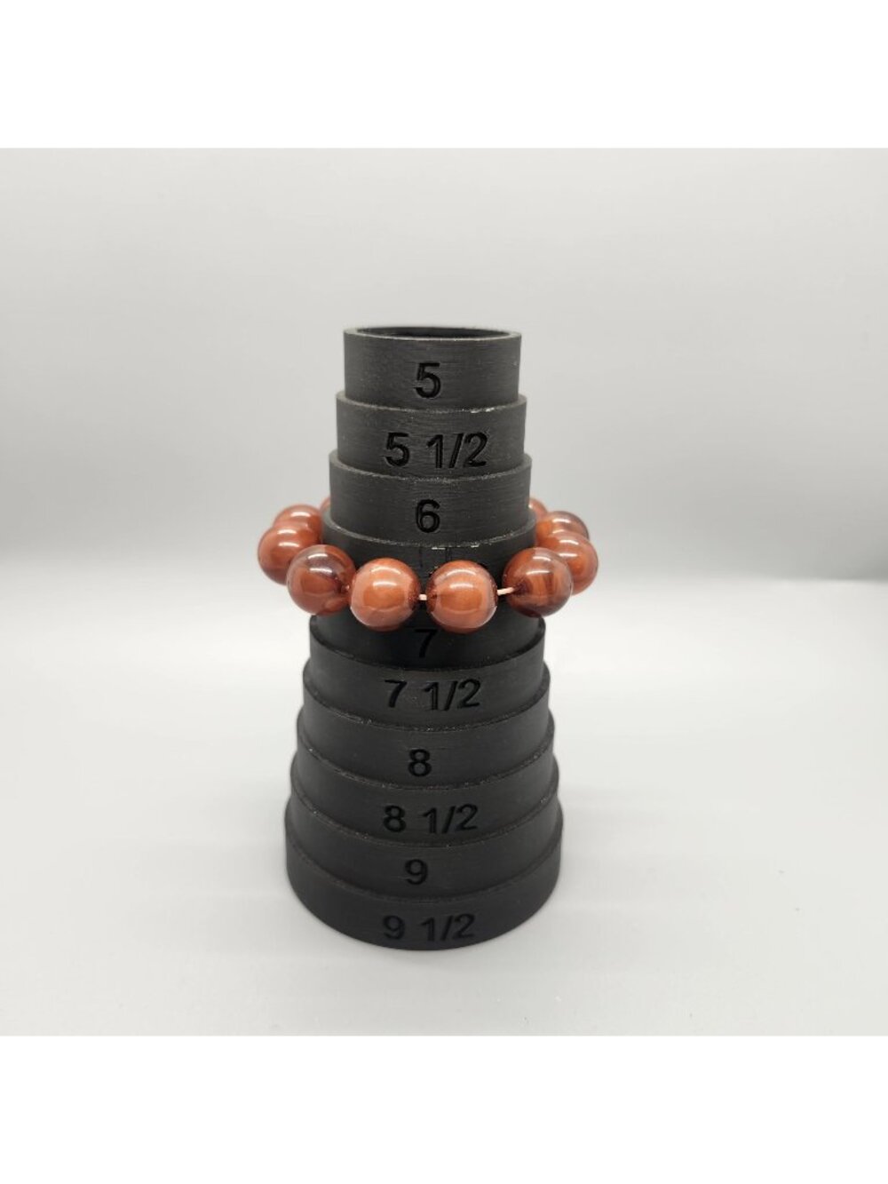 Brown Tiger Eye Beaded Bracelet Stretchable 6 Inches Jewelry For Women & Men